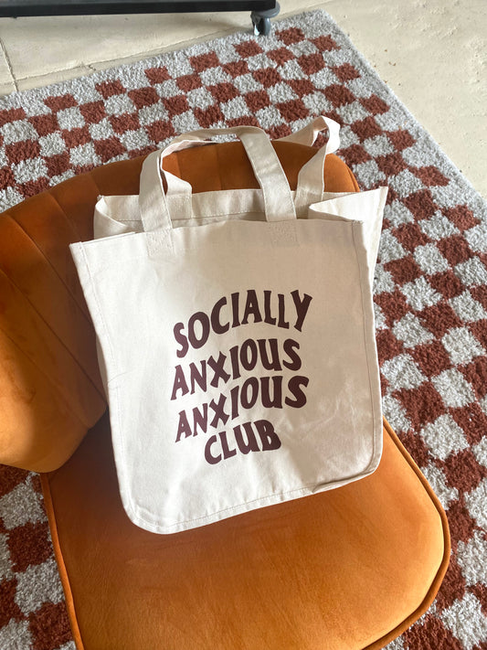 Socially Anxious Tote Bag