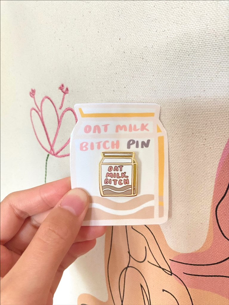 Oat Milk B Pin